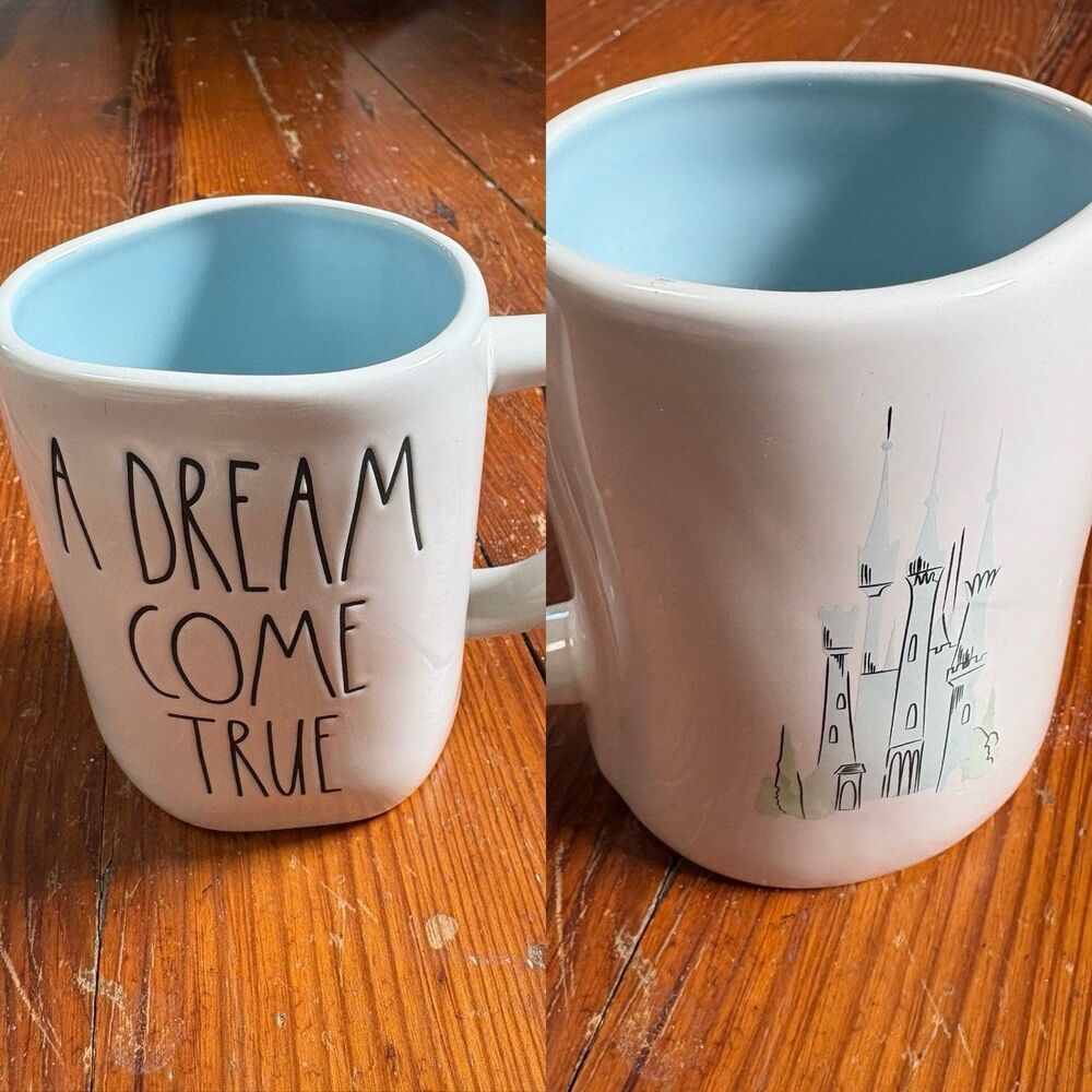 Disney Princess x Rae Dunn Artisan Collection "A Dream Come True" Castle Mug Cup